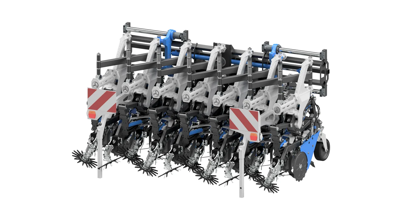 SAMO VarioCHOP schoffelmachine, 6-rijig met verstelbare rijafstand van 45 tot 75 cm